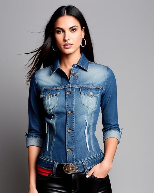 Denim shirt women