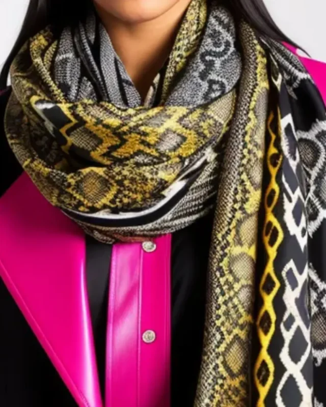 Long Printed Scarf