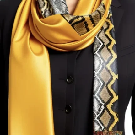 Women Printed Pure Silk Scarf