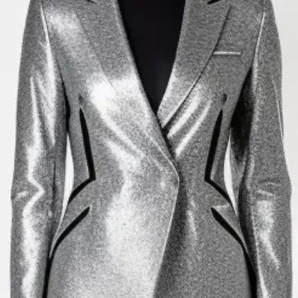 Tailored silver grey jacket