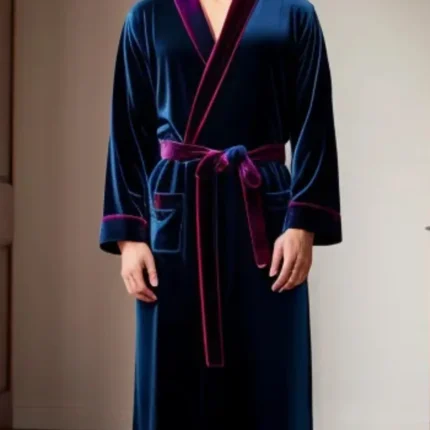 Two tone dressing gown