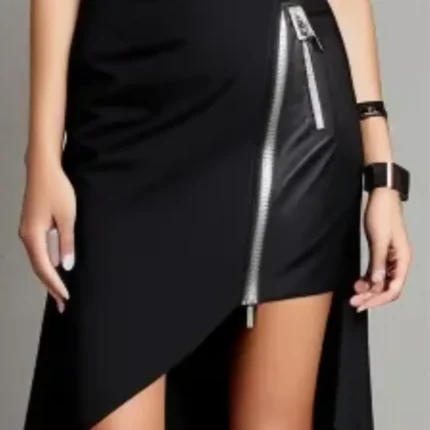 Abstract hem skirt