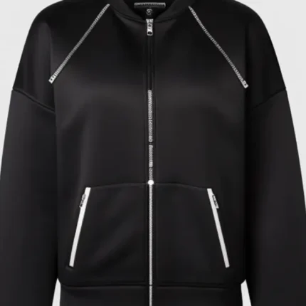 Sport jacket zip detail