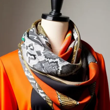 Animal print scarf