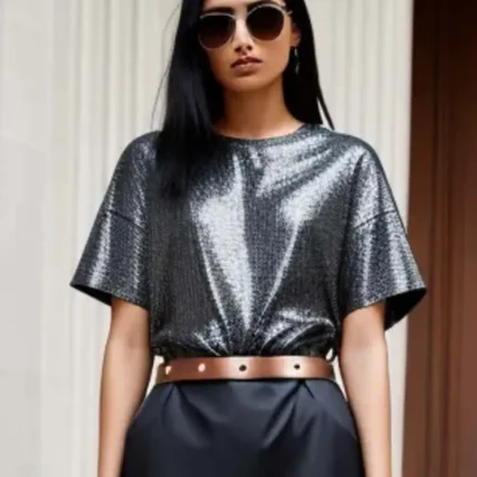 Metallic t-shirt