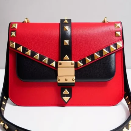 Stud shoulder bag