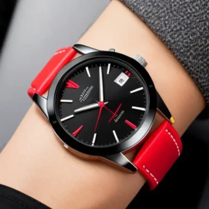 Contrast stitch watch