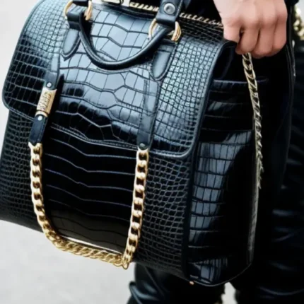 Croc shoulder bag